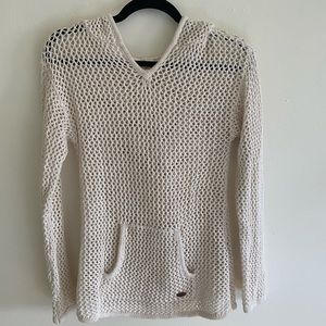 Cream ROXY knit coverup